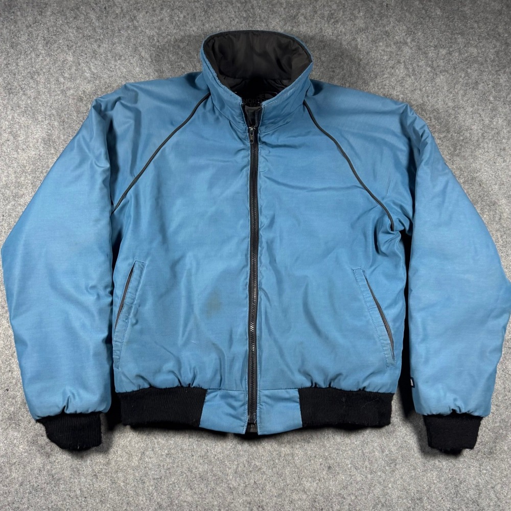 Vintage The North Face Vintage Blue Puffer Bomber Jacket Mens Large USA Made 80s